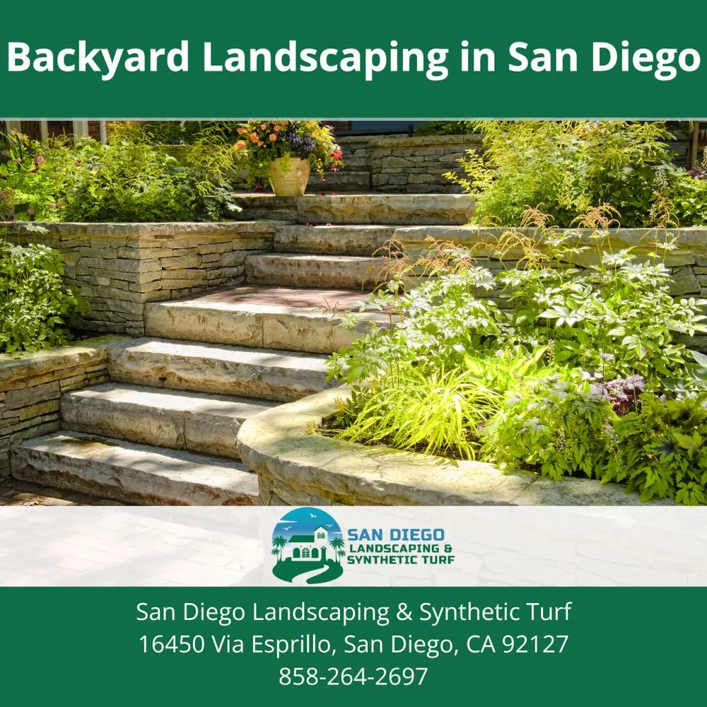 Reliable lawn mowing service with custom design in San Diego, CA by San Diego Landscaping & Synthetic Turf