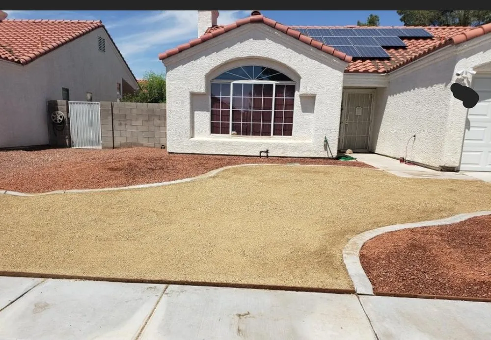Custom garden landscaping near you in North Las Vegas, NV by San Jose Flores Landscaping