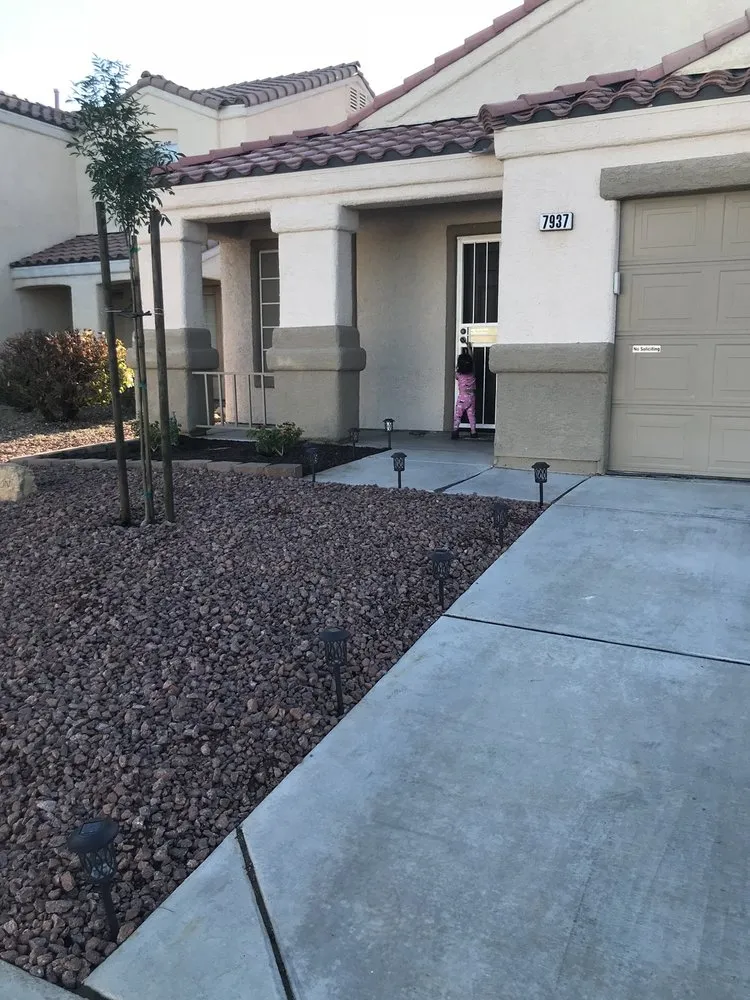 Local lawn mowing service with custom design across North Las Vegas, NV - San Jose Flores Landscaping