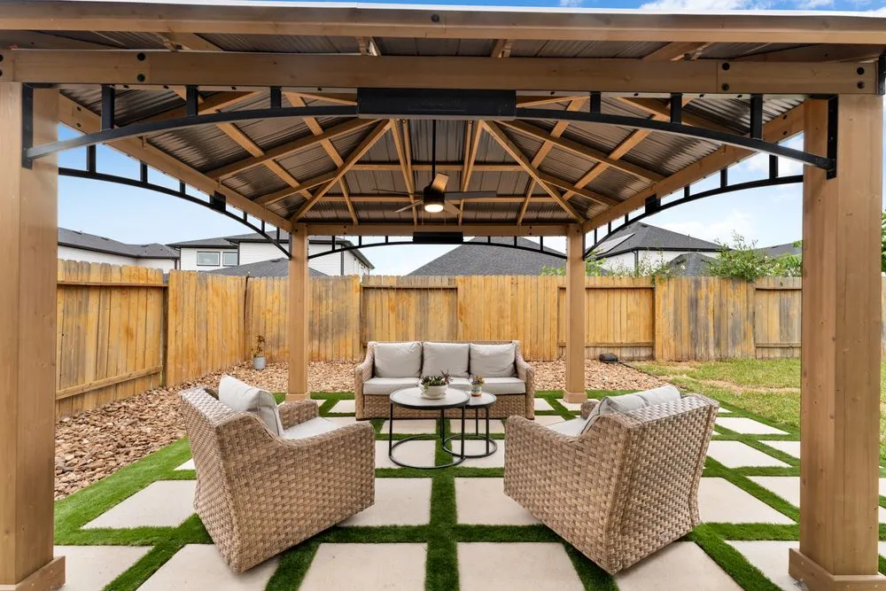 Professional landscape installation for beautiful yards in Katy, TX by Sanabria Outdoor Solutions