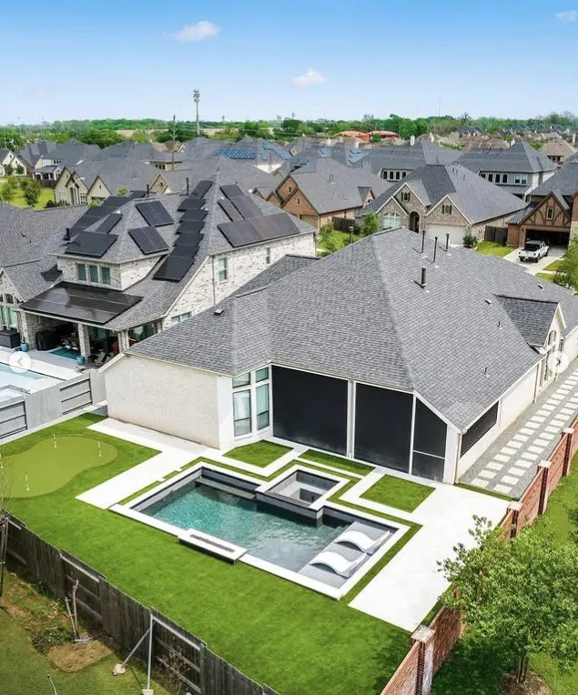 Professional landscape design for residential properties in Katy, TX by Sanabria Outdoor Solutions