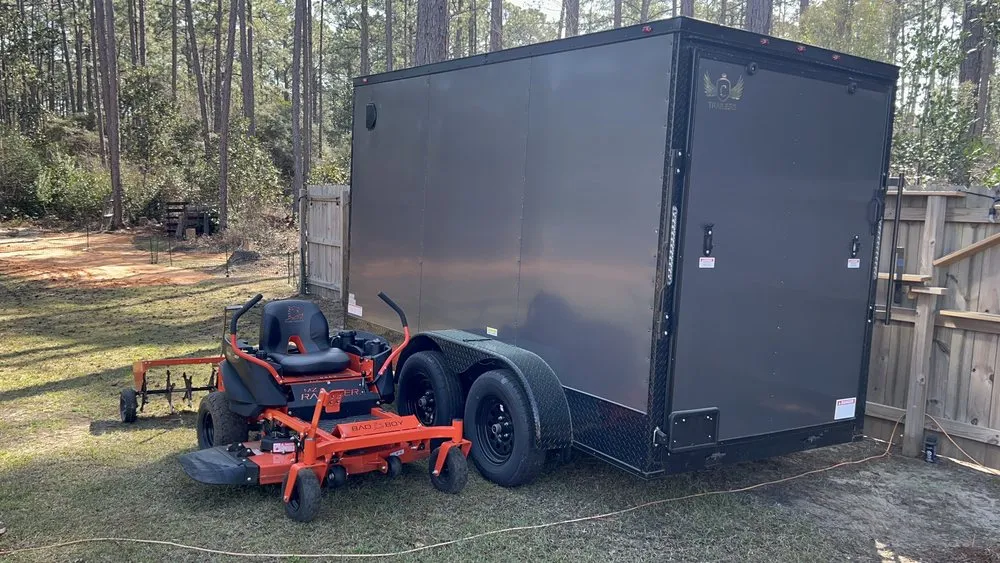 Custom landscape design with custom design in Navarre, FL by Sanborn Lawn Care