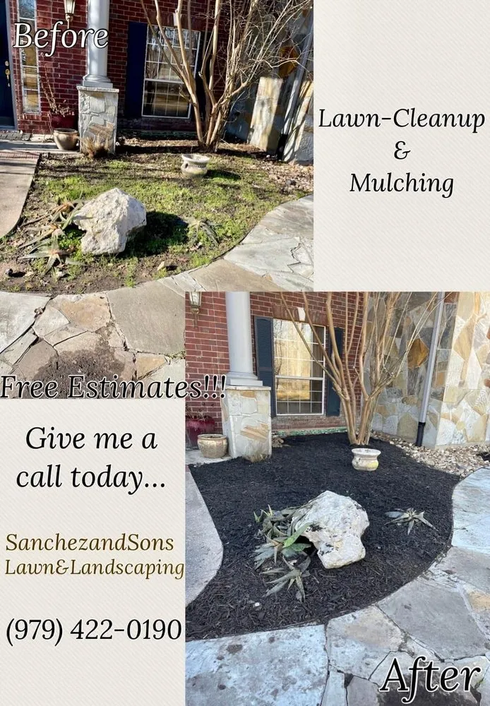 Top-rated landscape design experts serving Bryan, TX - Sanchez and Sons Lawn & Landscaping