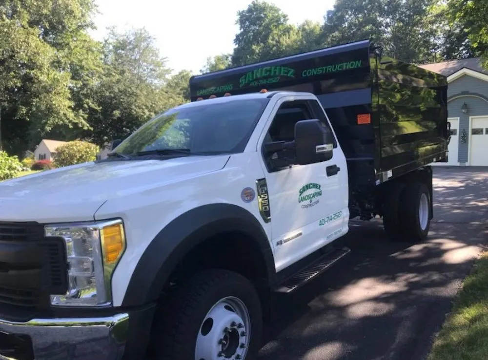 Custom outdoor landscaping in Johnston, RI by Sanchez Lawn Care