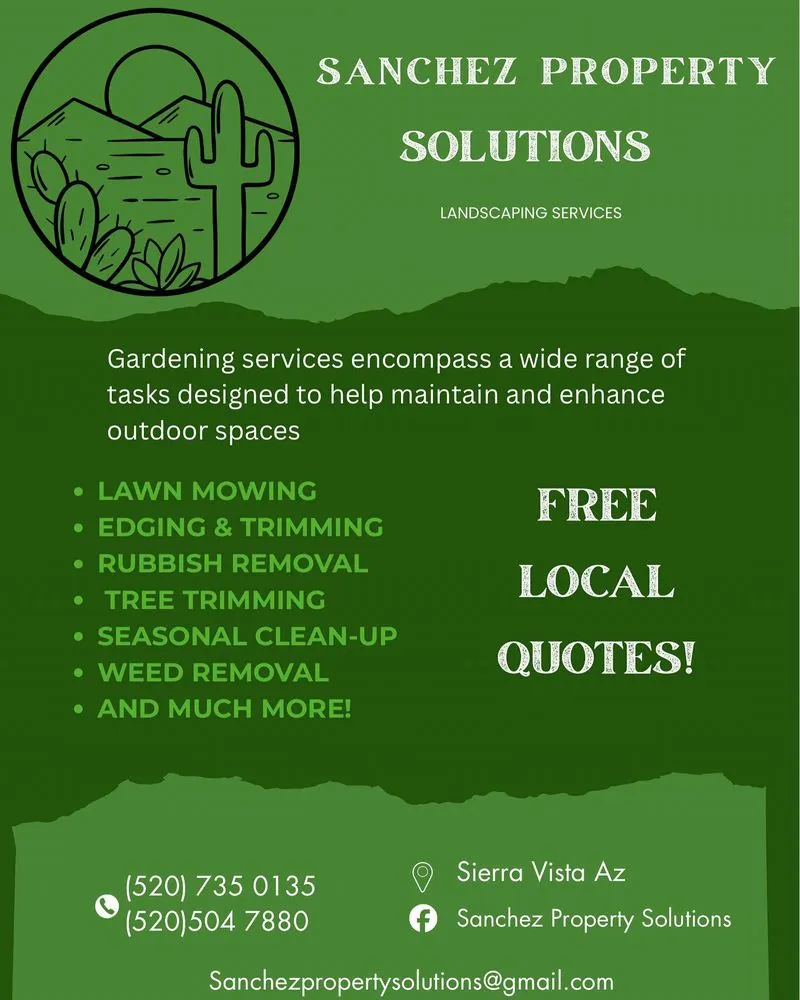 Reliable garden landscaping experts serving Sierra Vista, AZ - Sanchez Property Solutions