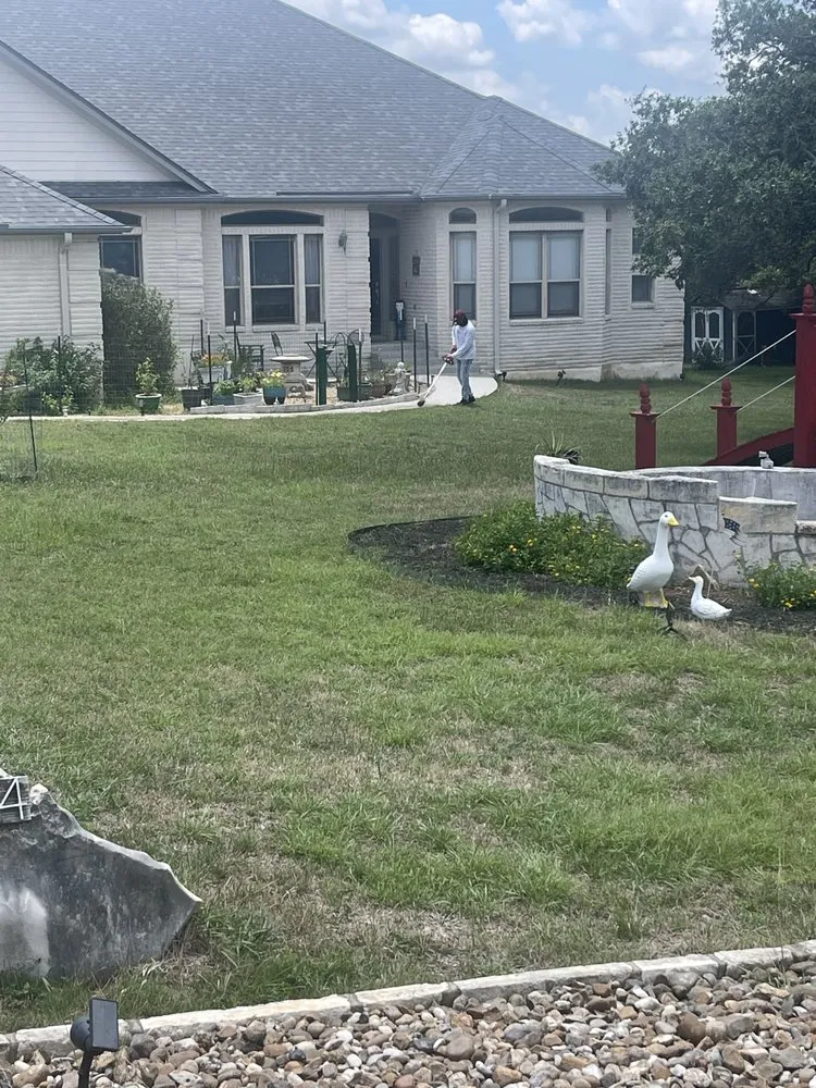 Local landscape design near you in New Braunfels, TX by Sanchez Roots Lawn Service