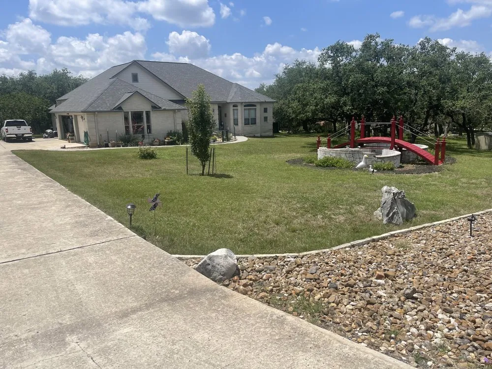 Trusted landscaping services near you in New Braunfels, TX by Sanchez Roots Lawn Service