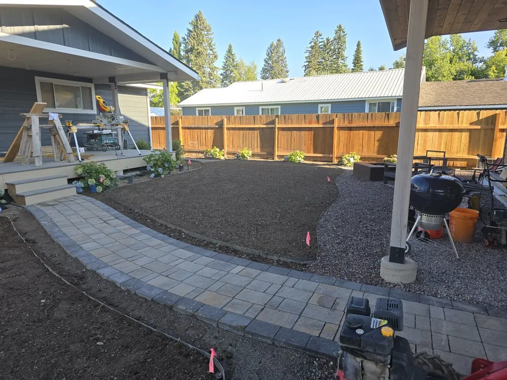 Local garden landscaping for beautiful yards in Kalispell, MT by Sand and Rose Construction