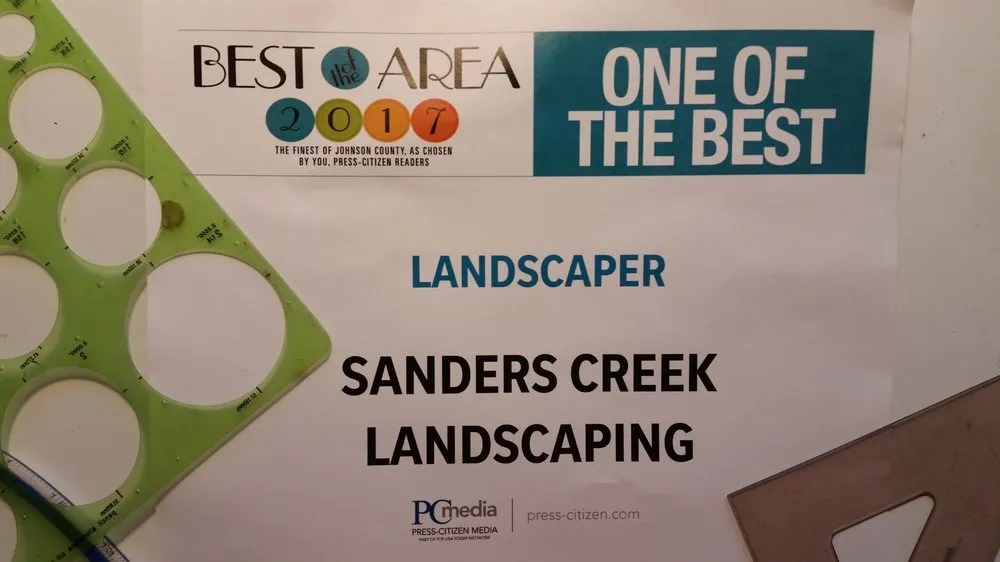 Custom garden landscaping in Iowa City, IA - Sanders Creek Company