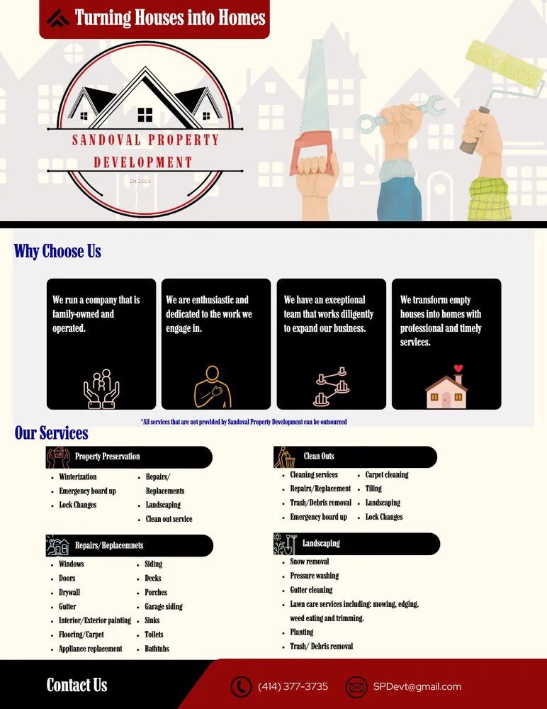 Trusted yard maintenance for year-round maintenance in Cudahy, WI by Sandoval Property Development