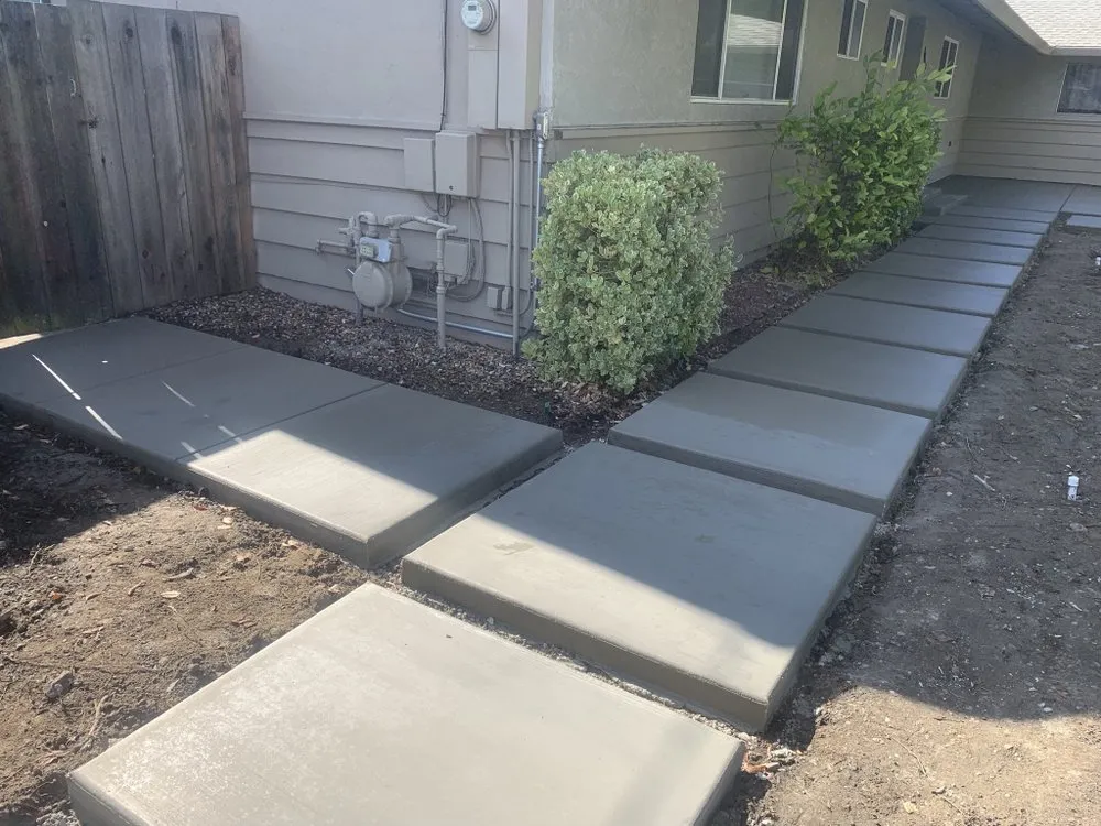 Custom landscape installation with custom design in Lodi, CA by Sandoval R landscaping