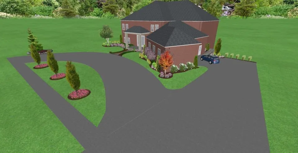 Professional outdoor landscaping with custom design in Detroit, MI by Sandstone Landscaping