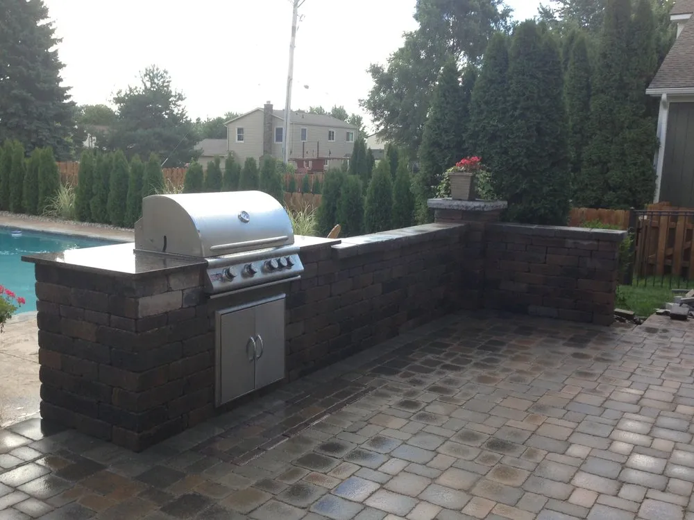 Professional landscape installation in Detroit, MI by Sandstone Landscaping