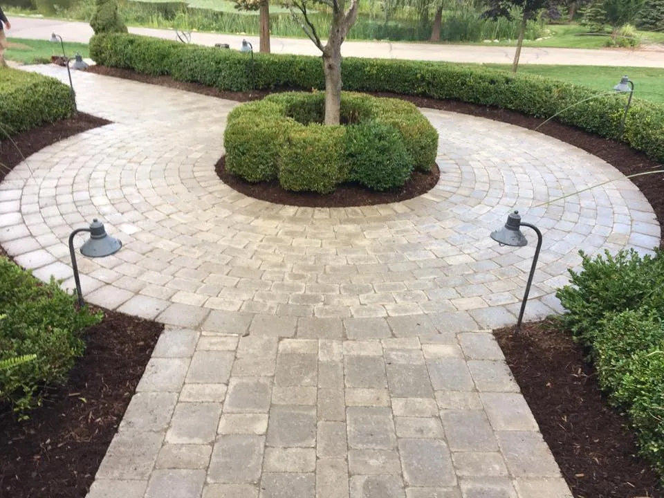 Professional yard maintenance for year-round maintenance in Detroit, MI by Sandstone Landscaping