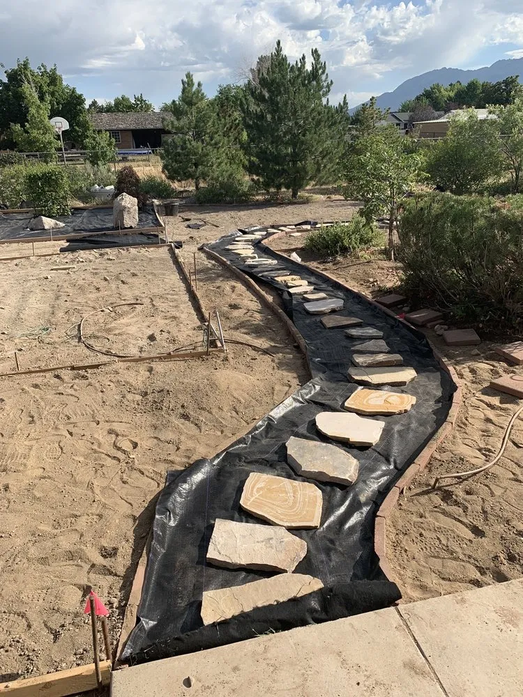 Custom garden landscaping in Sandy, UT by Sandy Property Maintenance and Landscaping