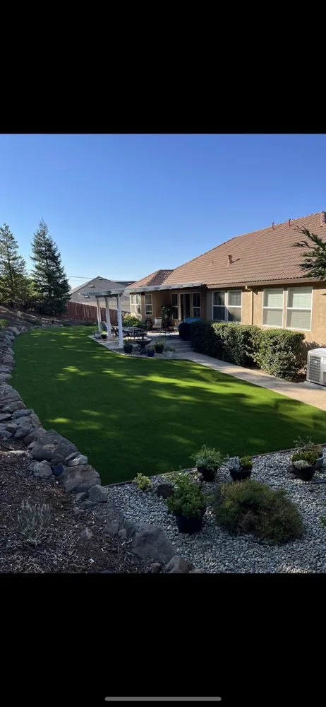 Trusted lawn care service with custom design in Diamond Springs, CA by Santana Landscape Hardscape