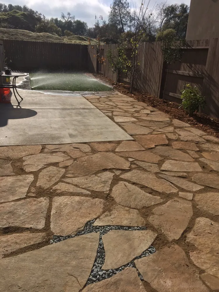 Professional yard maintenance with custom design across Diamond Springs, CA - Santana Landscape Hardscape