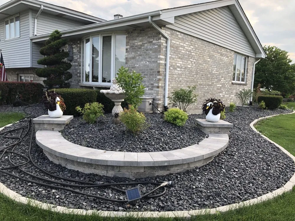 Expert outdoor landscaping for residential properties in Burbank, IL by Santana's Landscaping