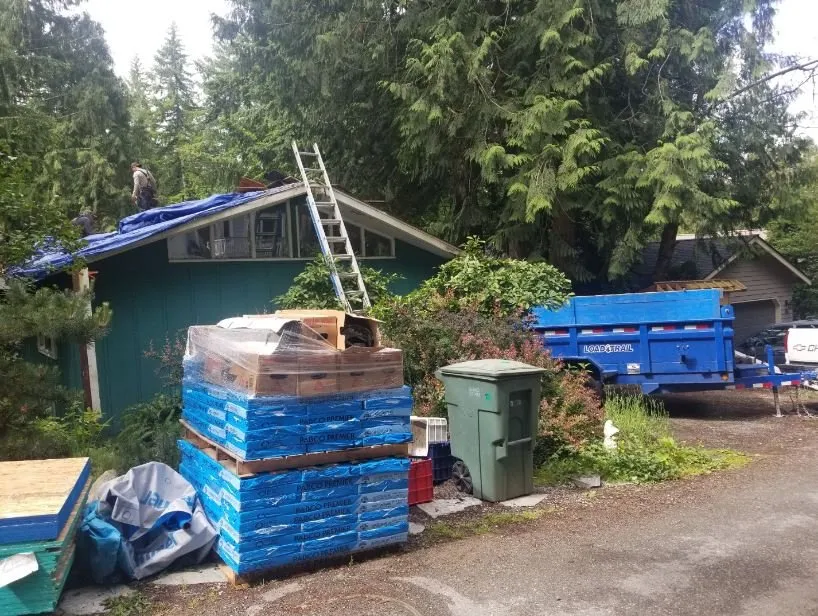 Custom outdoor landscaping for outdoor upgrades in Bellingham, WA by Santiago Roofing Contractor Service