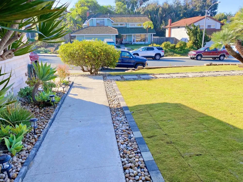 Affordable landscape installation in Escondido, CA by Santiago's landscape and tree service
