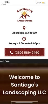 Santiago's Landscaping Logo