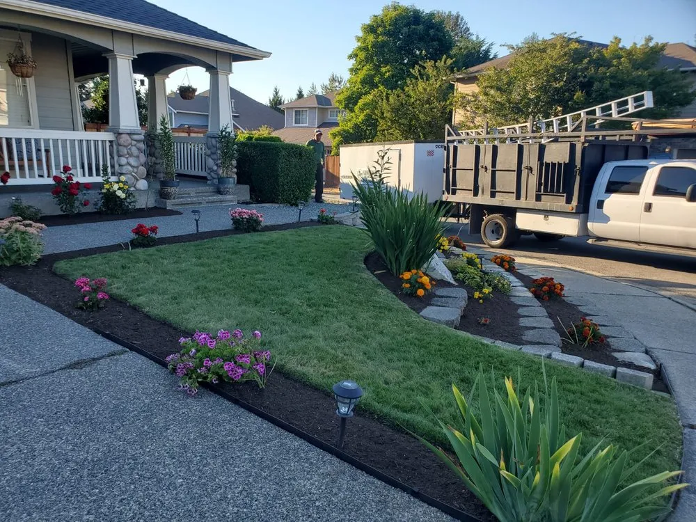 Local outdoor landscaping for year-round maintenance across Kenmore, WA - Santiago's Lawn care & Construction