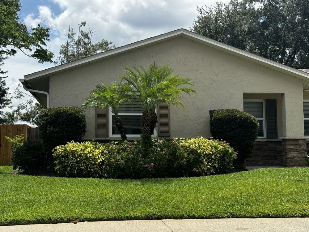 Custom garden landscaping for residential properties across Tarpon Springs, FL - Santiago‘s Luxury Lawn Company