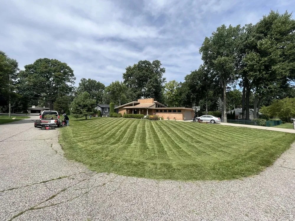 Expert landscape installation for year-round maintenance in Sterling Heights, MI by Santis Property Maintenance