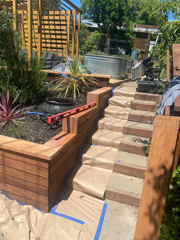 Custom garden landscaping for residential properties across San Rafael, CA - Santizo General Landscape construction