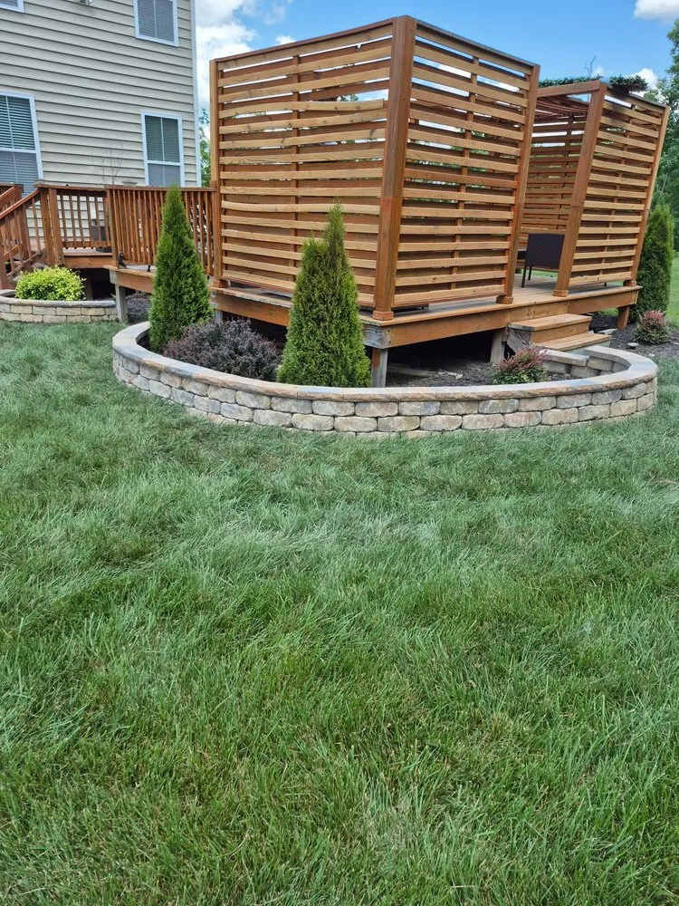 Custom lawn care service with custom design across Richmond, VA - Santos Design and Services