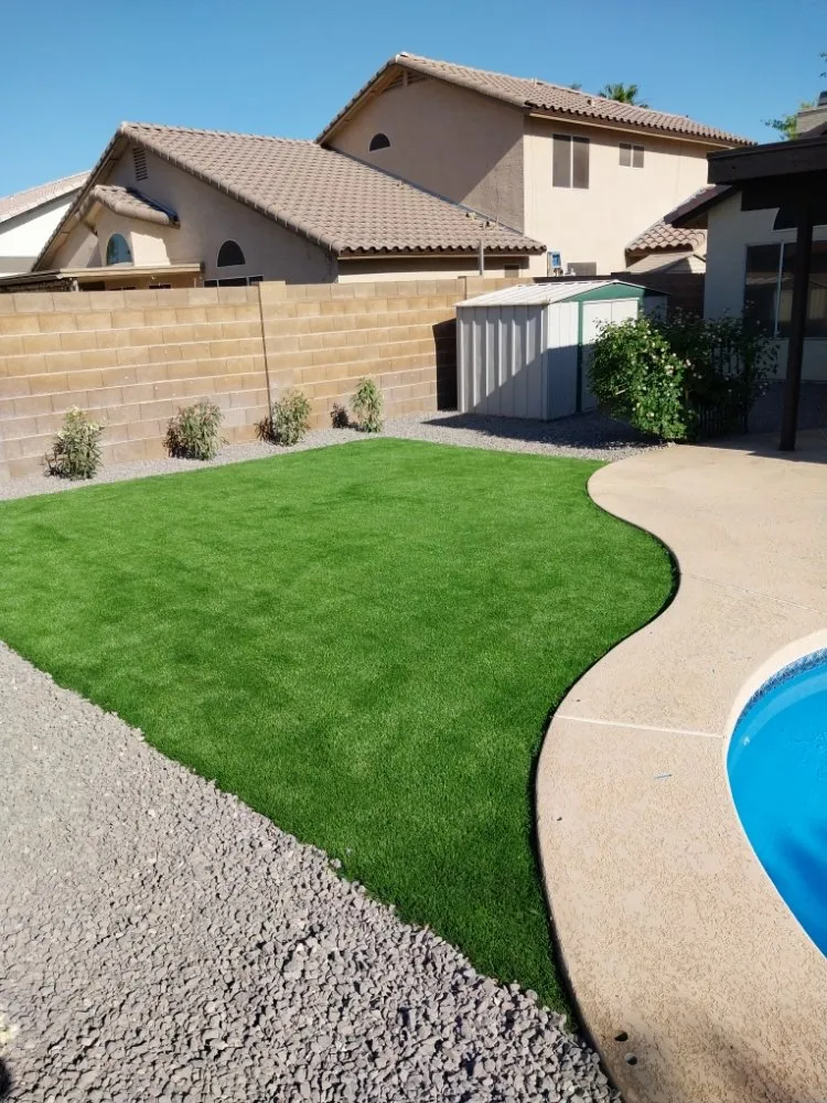 Reliable landscape installation for residential properties in Phoenix, AZ by Santos General Landscaping