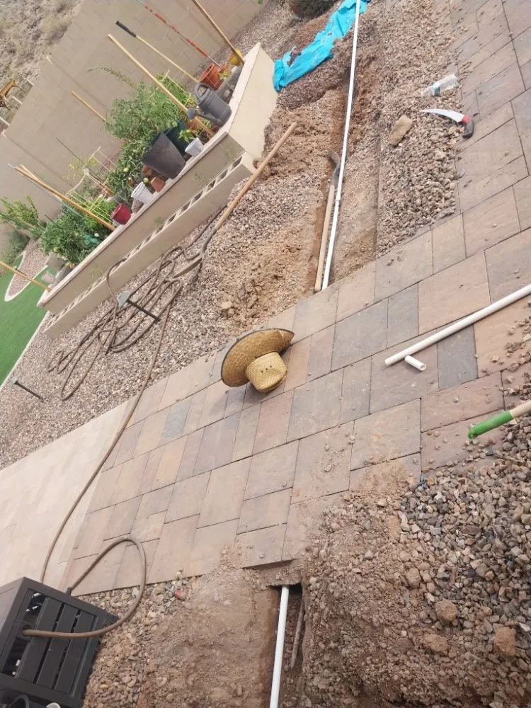 Affordable lawn care service for residential properties in Phoenix, AZ by Santos General Landscaping