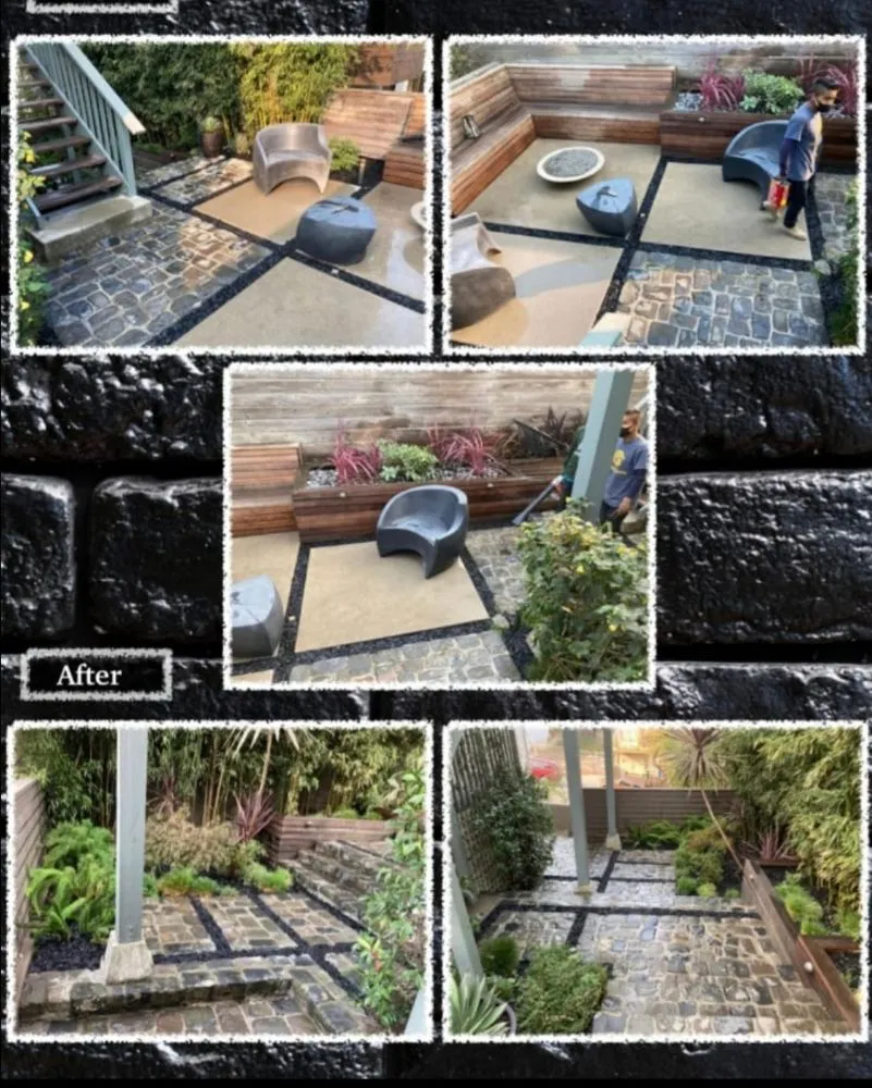 Custom landscape installation in San Francisco, CA - Santos Hauling