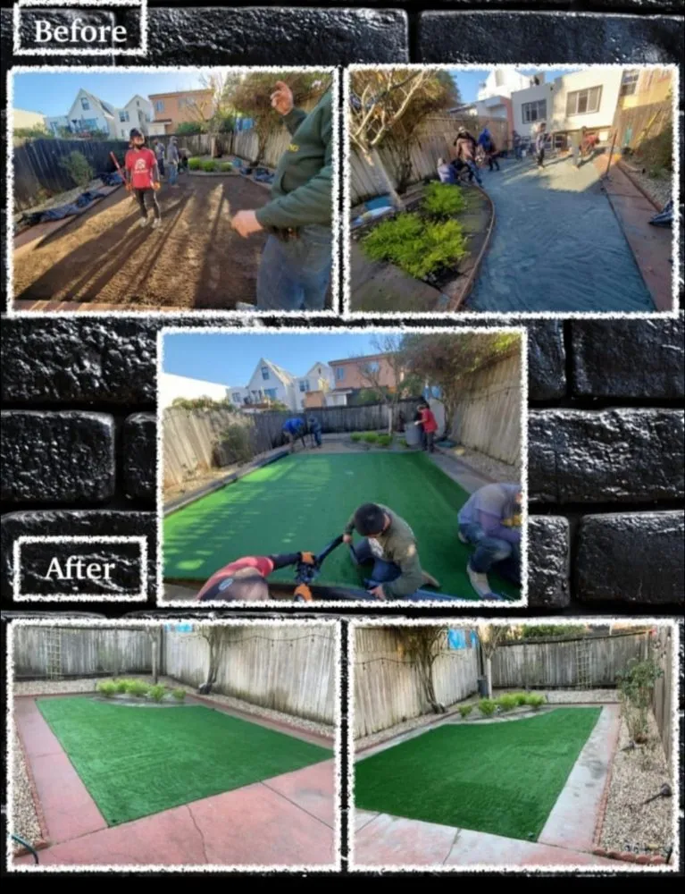 Expert garden landscaping in San Francisco, CA by Santos Hauling