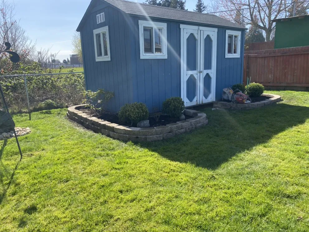 Top-rated garden landscaping for residential properties in Lacey, WA by Santos Landscaping