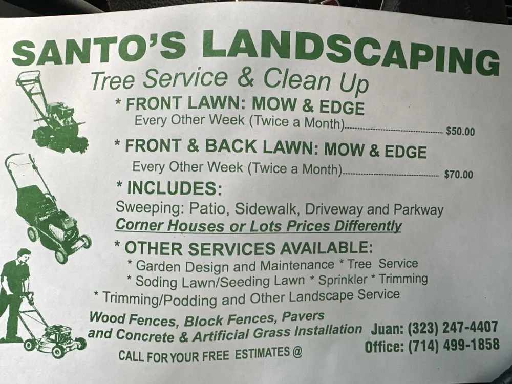 Professional landscaping services experts serving Los Angeles, CA - Santos Landscaping