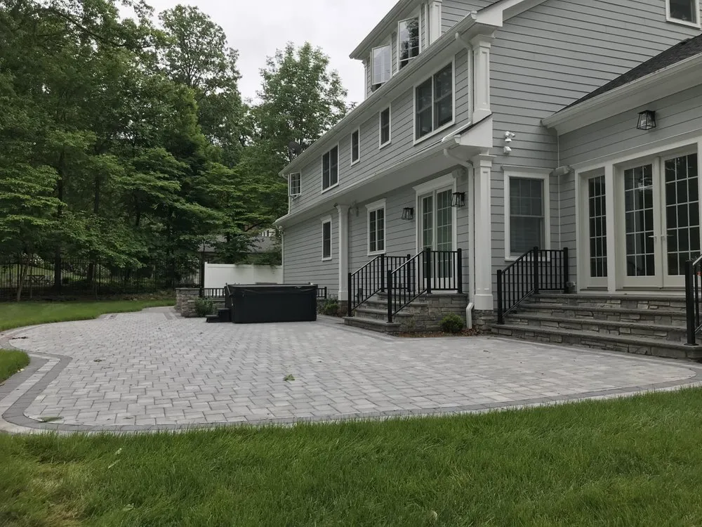Custom garden landscaping in Scotch Plains, NJ by Santos Landscaping