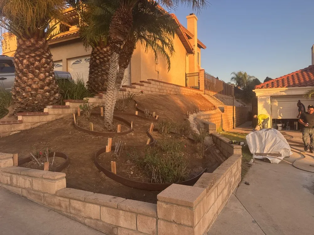 Custom landscape installation in Riverside, CA - Santos Landscaping Services