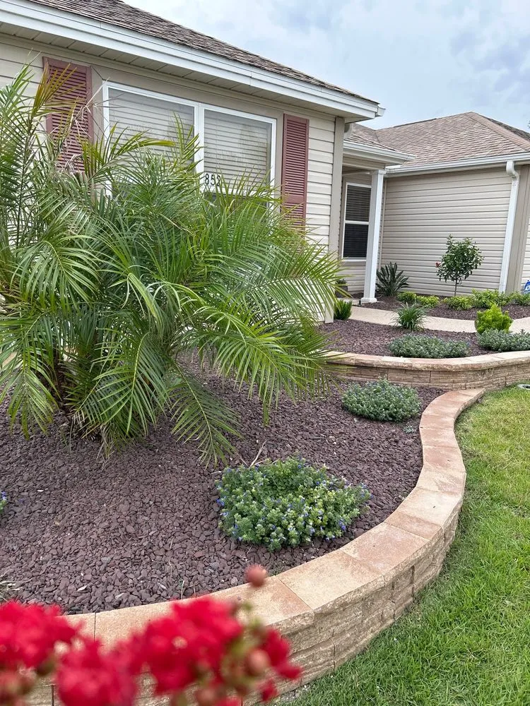 Professional residential landscaping for outdoor upgrades in The Villages, FL by Santos Landscaping