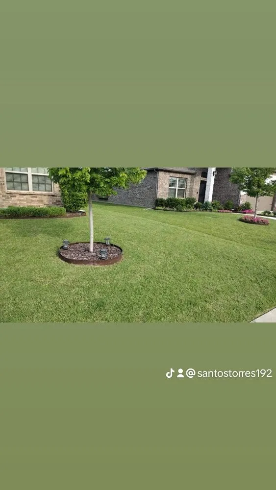Custom landscape installation for homes across Richmond, TX - Santos Lawn Services
