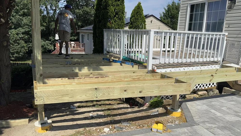 Custom outdoor landscaping with custom design across Fall River, MA - Santos Masonry