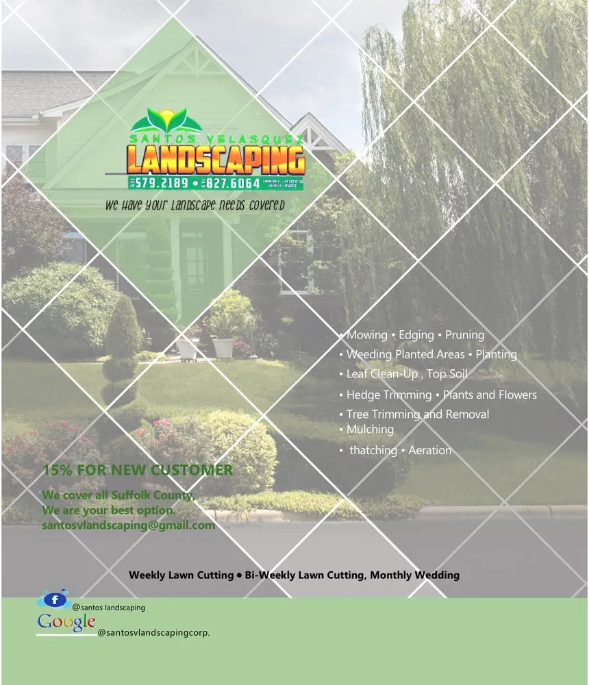 Professional outdoor landscaping for year-round maintenance across Centereach, NY - Santos Velasquez Landscaping