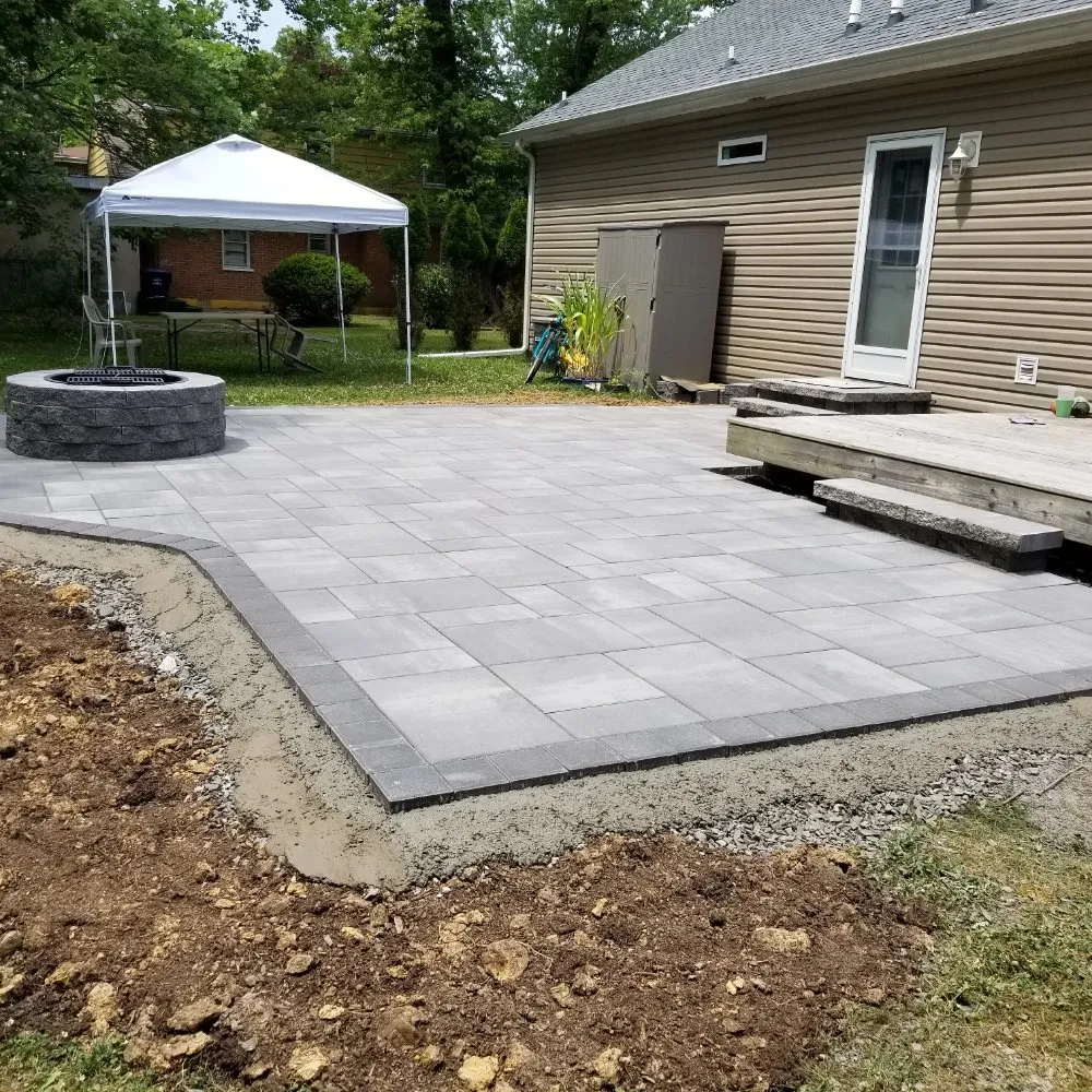 Custom landscape installation in Flemington, NJ by Sarah's Landscaping