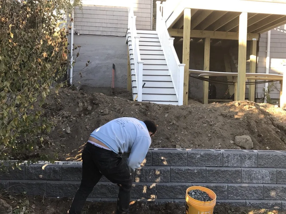 Professional landscape installation in Chelsea, MA by Sasha Landscaping