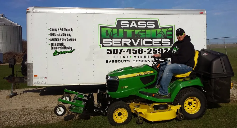Trusted lawn mowing service in Utica, MN - Sass Outside Services