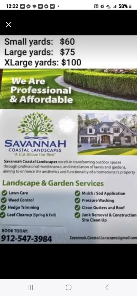 Top-rated lawn care service with custom design across Savannah, GA - Savannah Coastal Landscapes