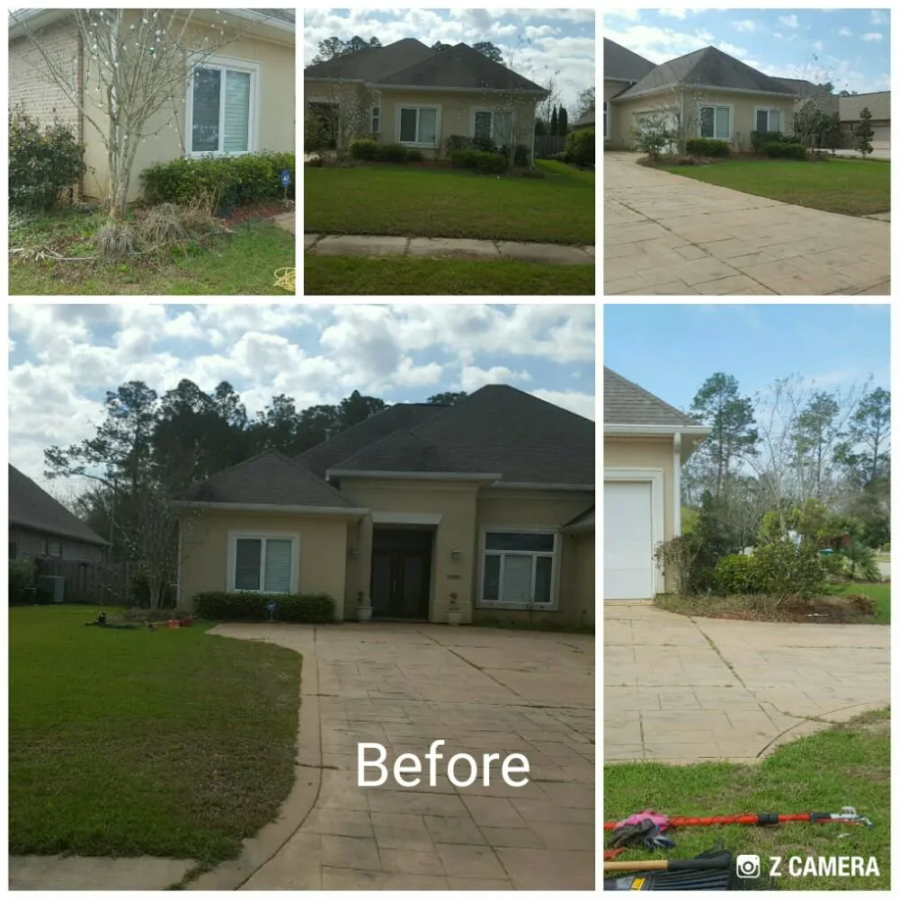 Local yard cleanup service with custom design in Gautier, MS by Saving Grace Home & Lawn Maintenance