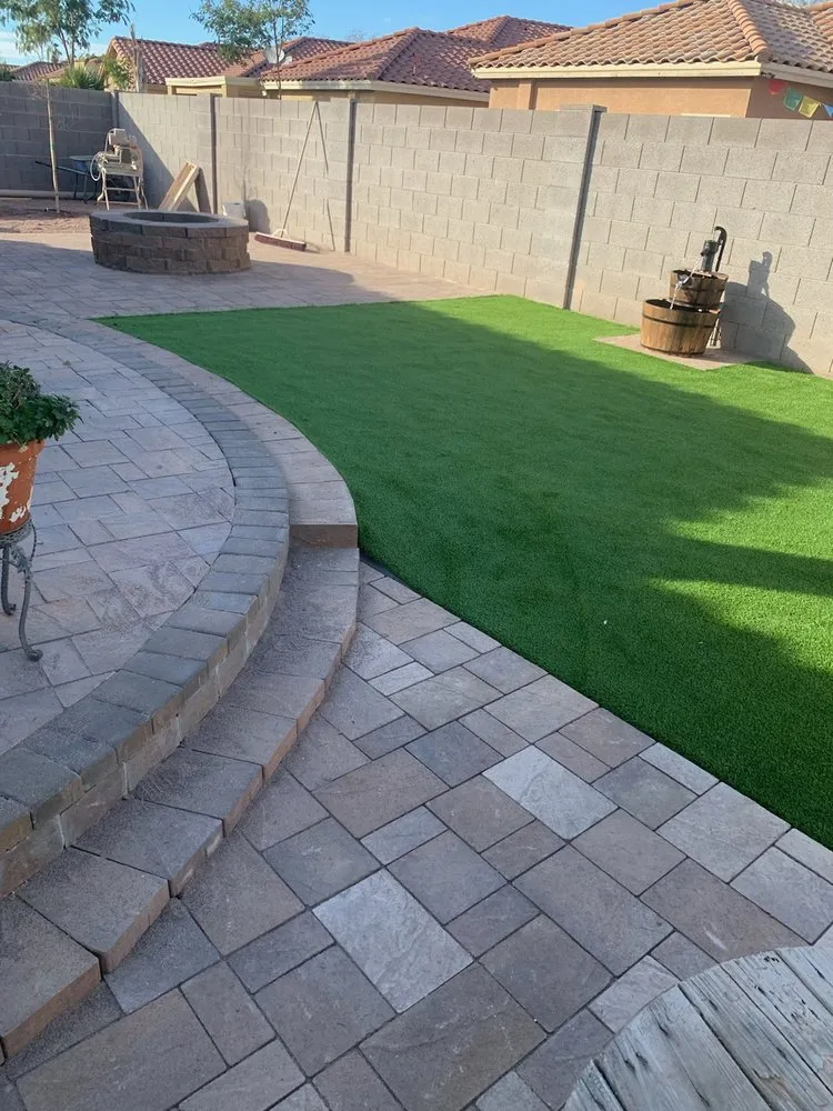 Reliable landscape installation for homes in Apache Junction, AZ by SAZ Hardscaping