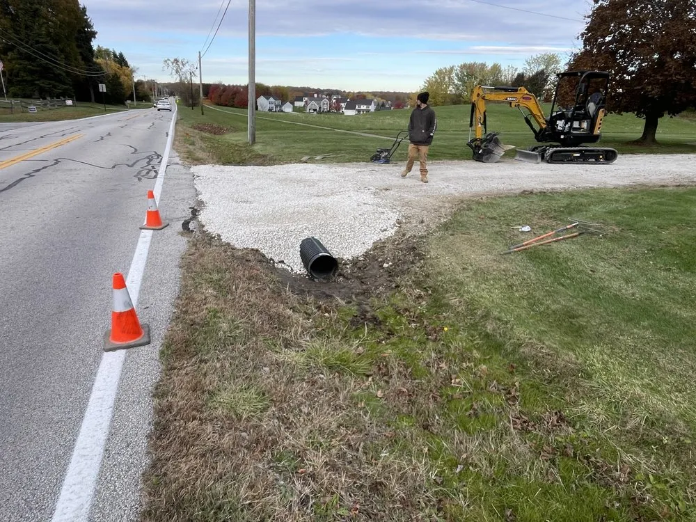 Local landscape installation in Brunswick, OH by SB Construction