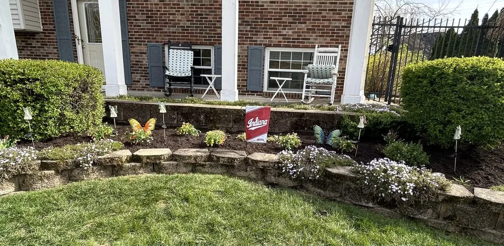Custom landscape installation for beautiful yards in Greenwood, IN by S&B Lawn Care